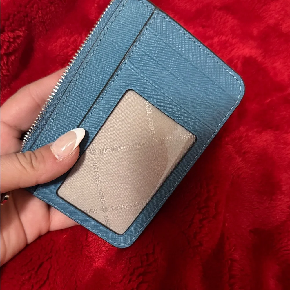 Michael Kors Teal Key & Card Holder - Picture 6 of 8